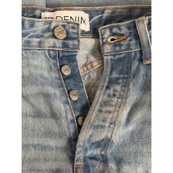 EB Unraveled Two Split Straight Leg Jean in Luca Size 23 - Picture 12 of 15